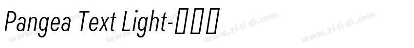 Pangea Text Light字体转换